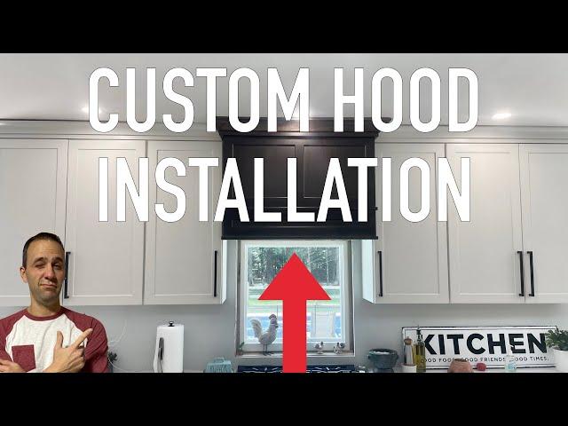 Custom Wood RangeHood w/Broan Insert Installation #broan @CliqStudios