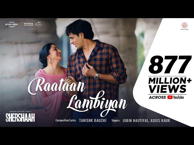 Raataan Lambiyan – Official Video | Shershaah | Sidharth – Kiara | Tanishk B| Jubin Nautiyal  |Asees