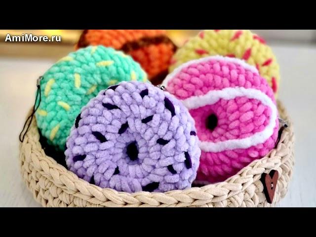 Амигуруми: схема Пончик. Игрушки вязаные крючком - Free crochet patterns.