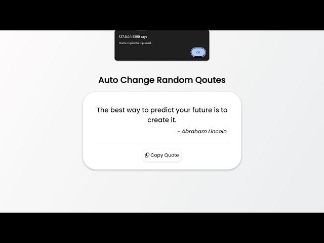 Auto Change Random Quotes Using HTML, CSS and JavaScript with Source Code