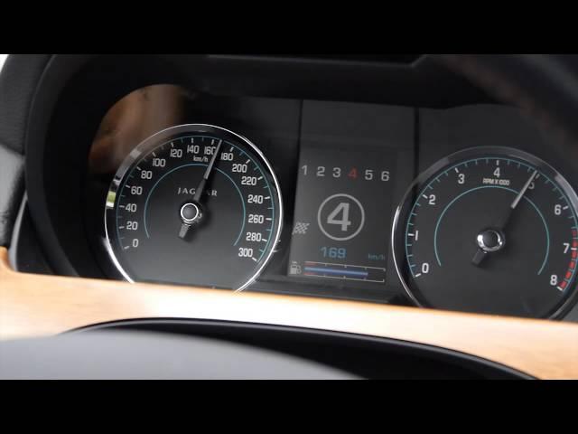 0-100 km/h + 0-200 km/h acceleration video Jaguar XK Tacho Video - Autogefühl Autoblog