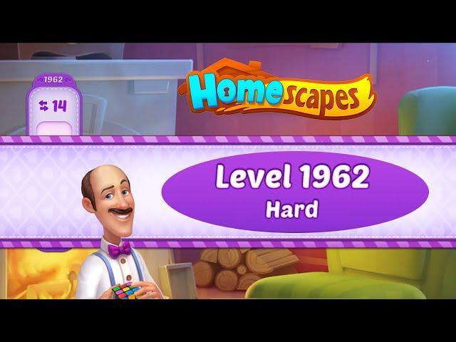 Homescapes Level 1962 Hard | All Boosters | Playrix