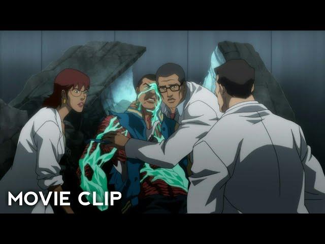 Victor Becomes Cyborg Scene | Justice League War (2014) Movie Clips