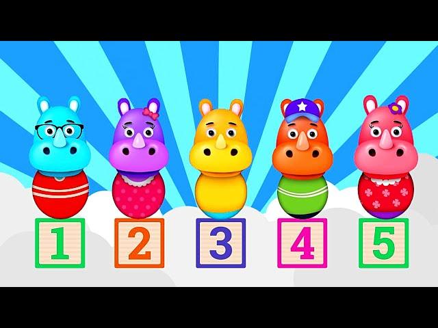 Five Little Monkeys | Educational Toddler Learning Videos | Super Renell Kids Songs | Baby Videos