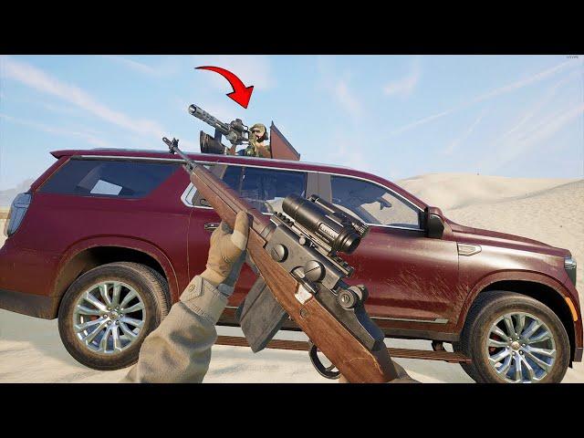 Using PMC's New Minigun SUV effectively - Squad Gameplay