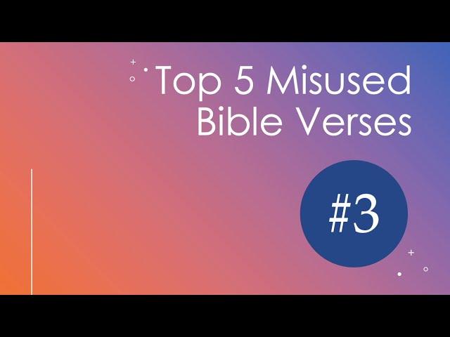 #3 Most Misused Scripture: Rev 3:20