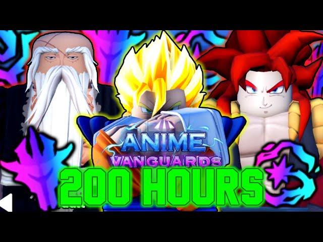 I Spent 200 Hours CATCHING UP The Game | Anime Vanguards Roblox