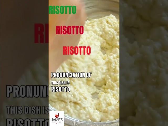 How to Pronounce Risotto #howtopronounce #risotto #shorts #italy