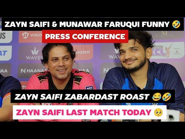 Zayn Saifi & Munawar Faruqui Funny  interview after the match | Zayn Saifi roast himself 