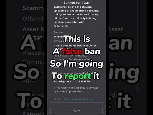 My Roblox account got BANNED!?
