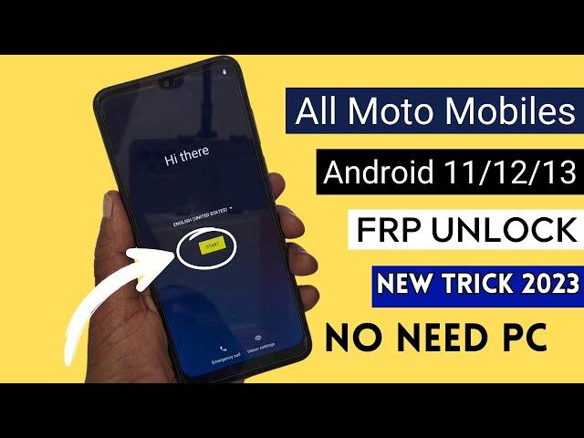 How To Bypass Google Account On Motorola 2023|Motorola Frp Bypass|Frp Bypass Motorola| No Need Pc