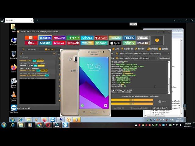 Samsung G532 FRP Remove by unlock tool