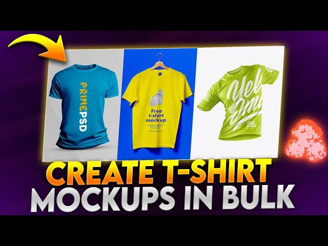 How To Create T-Shirt Mockups In Bulk: Automate T-Shirt Product Image Creation