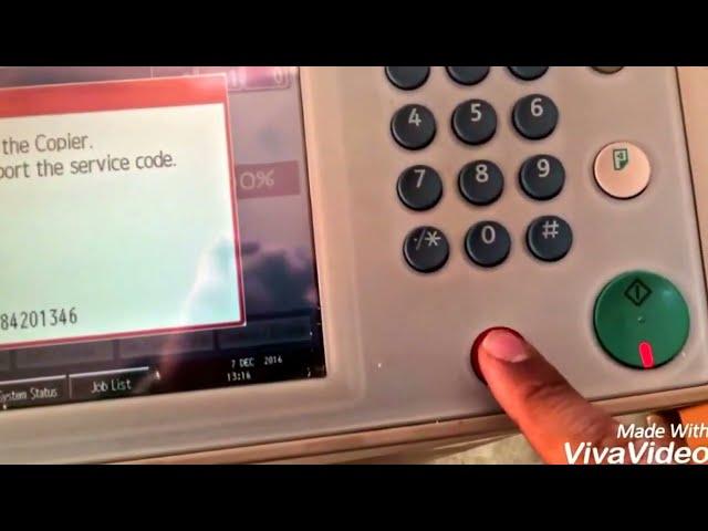 How to reset Ricoh Error Code sc542 sc546 sc548 problem 2018