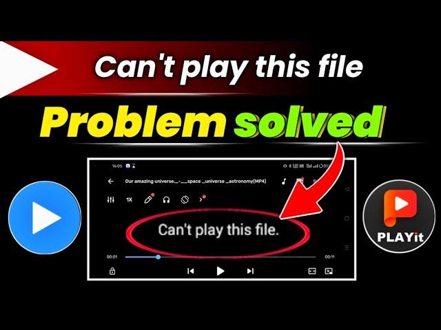 How to fix mx player can't play this file | mx player can't play this file problem 2024