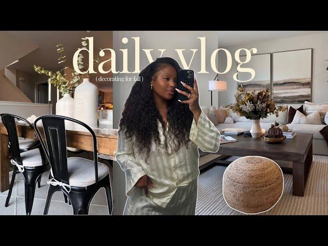 VLOG | Fall reset.. decorating my home, opening up about my finances, practicing mindfulness, + more