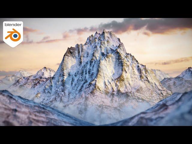 Blender Mountain Tutorial - Create Beautiful Mountains in 2 minutes