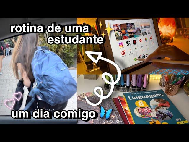 VLOG ROTINA DE UMA ESTUDANTE | Um dia comigo | Como eu me organizo para as aulas