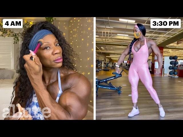 A Pro Bodybuilder's Entire Routine, from Waking Up to Working Out | Allure