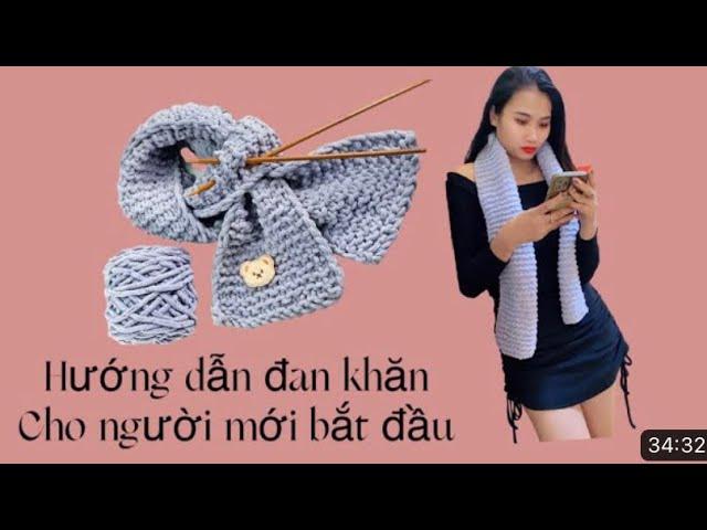 Cách đan khăn cơ bản cho người mới bắt đầu Cách 1