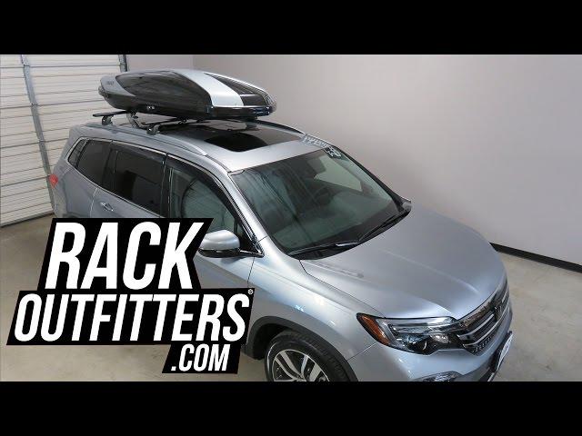 Thule Hyper 612 Roof Top Cargo Box Luggage Carrier on 2016 Honda Pilot