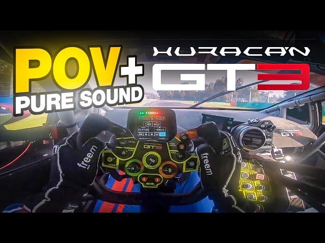 LAMBORGHINI HURACAN GT3 POV and PURE SOUND @Monza