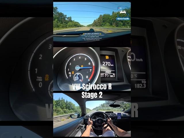 VW Scirocco R *STAGE 2* on Autobahn!