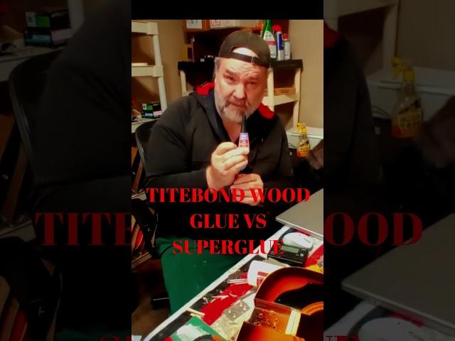 Guitar Repair - Titebond glue versus Superglue #shorts #glue