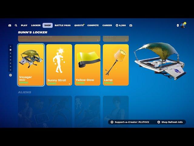 *EXTREMELY RARE* VOYAGER GLIDER IS BACK AFTER 1,994 DAYS! Fortnite Item Shop [October 14th, 2024]