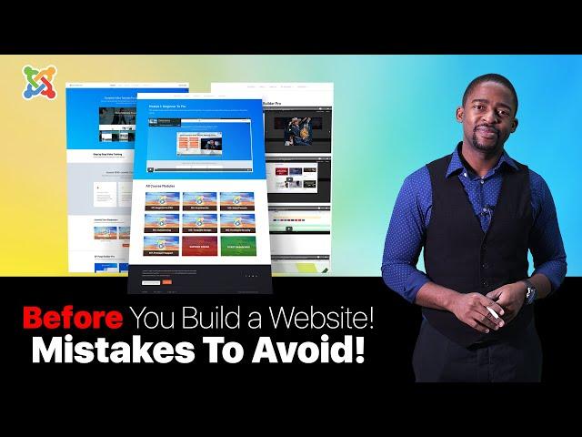 BIG Mistakes to AVOID  Before Creating a Joomla Website