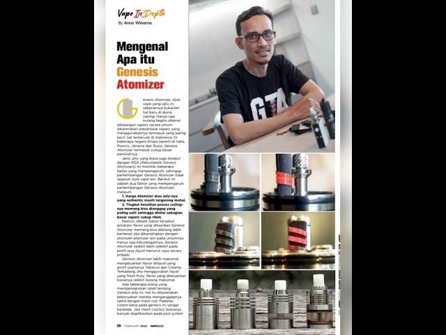 Mengenal Genesis Atomizer (Baca VAPEMAGZ edisi Feb 2022) #short #videoshort #mesh #genesis #vapemagz