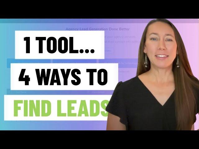 4 Ways to Find Web Design & SEO Leads Using 1 Tool  |  Better Leads