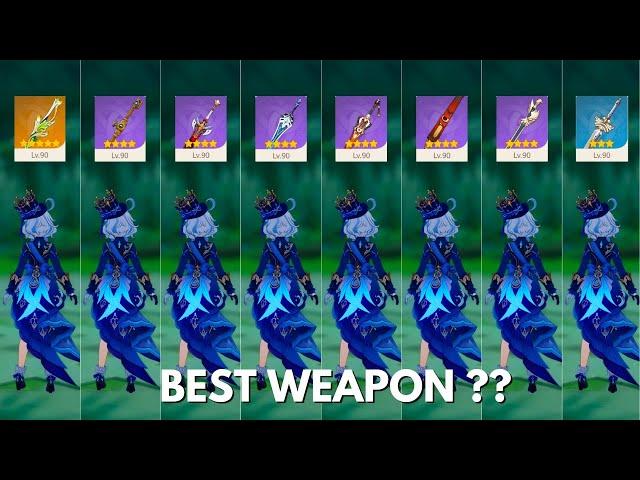 Best Weapon For C0 Furina?? Weapon Comparison [Genshin Impact]