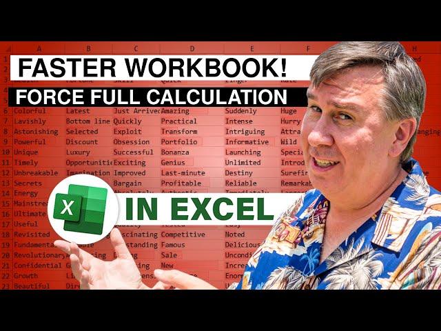 Excel Slow Workbook Speeds Up Instantly With ForceFullCalculation Toggled  Off - 2644