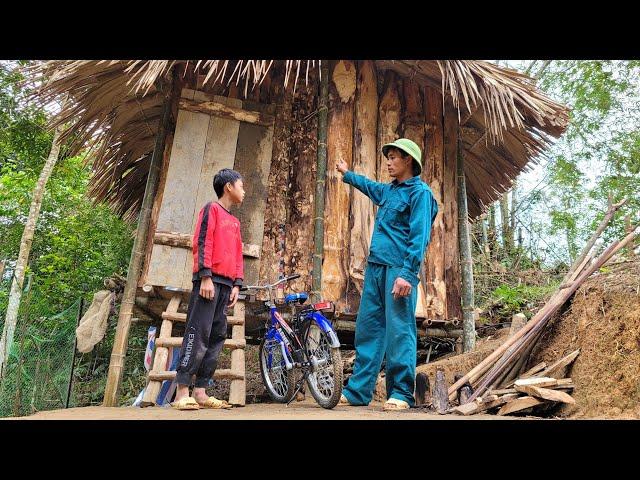 The kind policeman helped Dat fix up his house to make it safer.