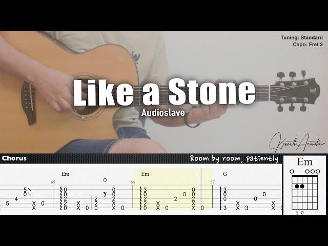 Like a Stone - Audioslave | Fingerstyle Guitar | TAB + Chords