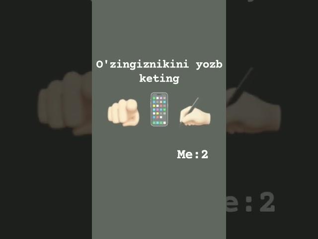 ozingiznikini yozib ketin