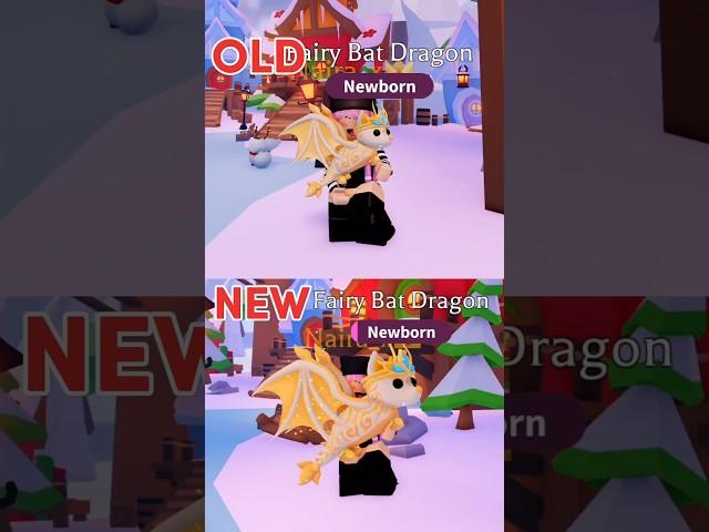 OLD vs NEW Fairy Bat Dragon in Adopt Me ️️️ #roblox #adoptmeroblox #adoptme #shorts