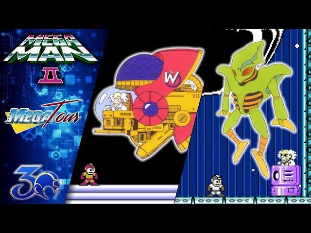 Megaman 2 NES: Final Stage. Boss Rush, Wily Machine 2 & Alien | MegaTour P2 - HD [60FPS]