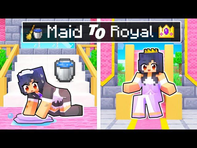 From MAID To ROYAL Story In Minecraft!