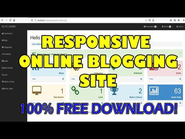 Responsive Online Blog Website using PHP/MySQL | Free Source Code Download