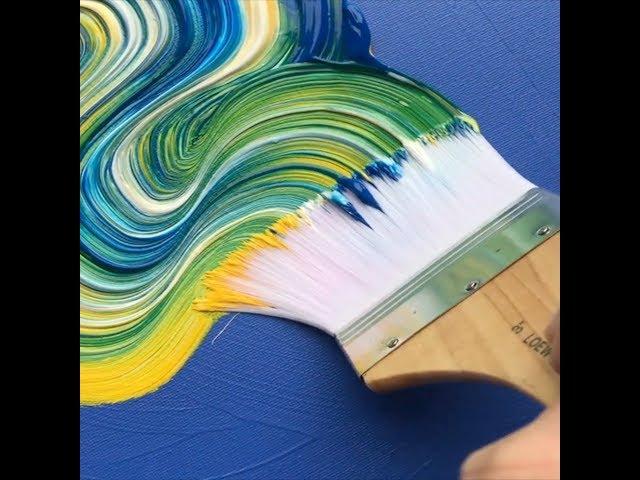 SUPER SATISFYING Colorful Paint Strokes by Artist Dan Huston a Modern Craft