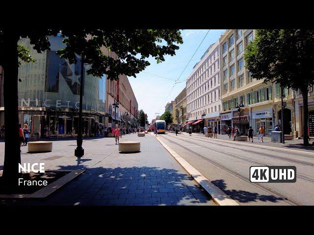  NICE - City center & Promenade des Anglais - 4K Walking Tour