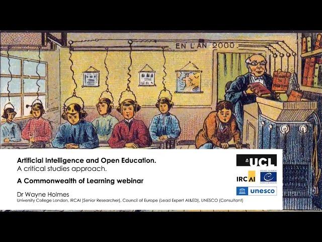 Artificial Intelligence and Open Education: A critical studies approach