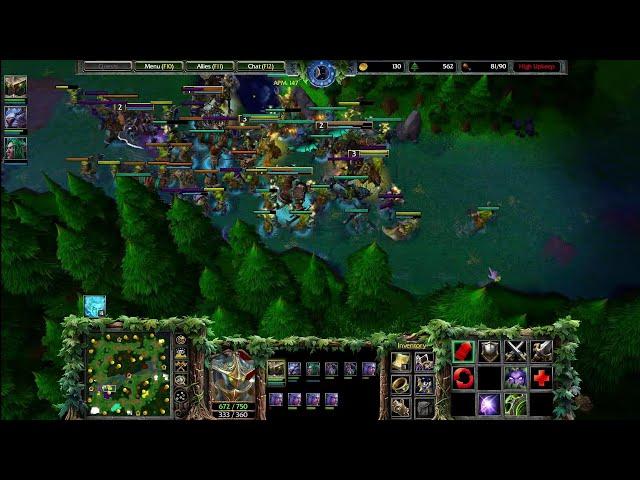 1 (Night Elf) vs 5 Insane Computers (All Orc) | Warcraft 3 Reforged