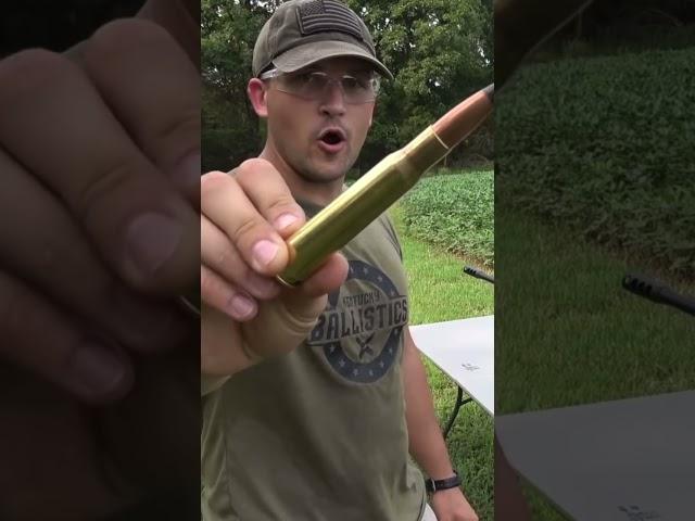 .50 BMG Armor Piercing Round Vs. Cast Iron Kettlebell (Kentucky Ballistics)
