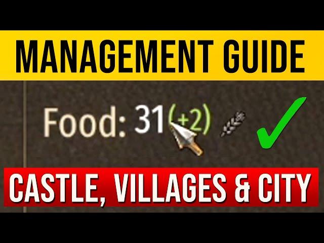 Castle, City & Villages MANAGEMENT GUIDE – Mount & Blade 2: Bannerlord (EASY FOOD)