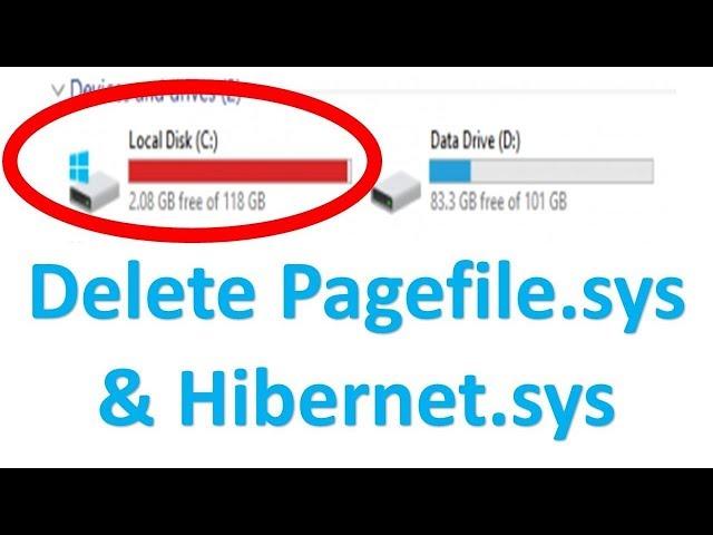 hiberfil.sys  удалить и как освободить пространство на диске С