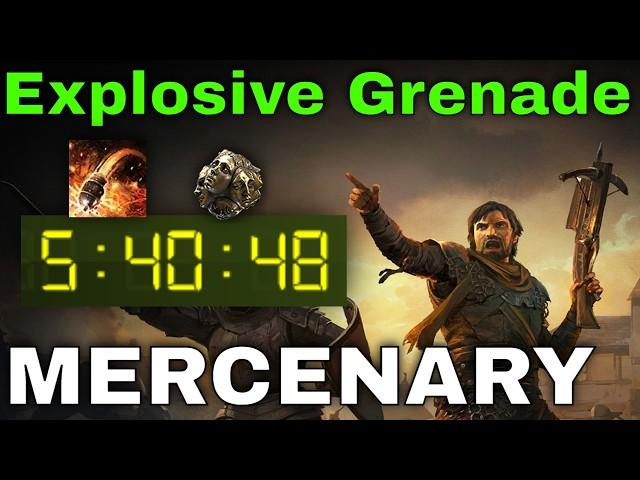 PoE2 Campaign in 5h40m!! - Explosive Grenade Mercenary Leveling Guide [Path of Exile 2]