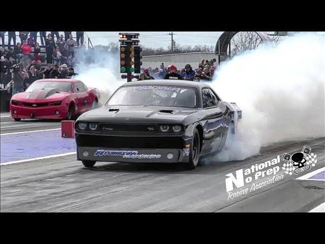 Fireball Camaro vs Bruder Bros driving Jack French's VIxen at Tulsa No Prep Kings